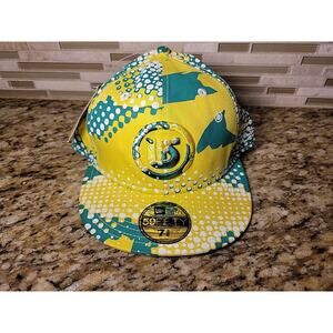 ADL Yellow Camouflage Cap Hat New Era 59Fifty Fitted Size 7 3/8